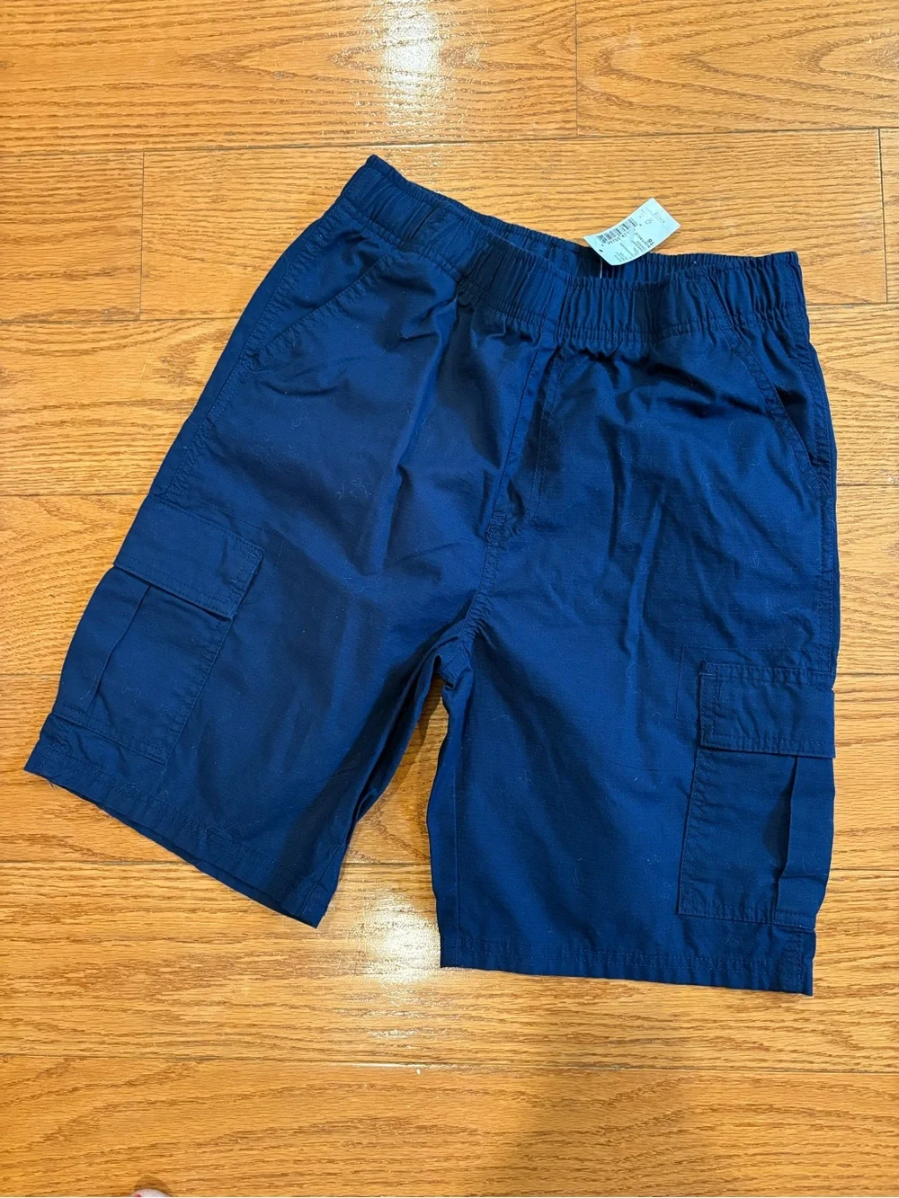 The Children’s Place Boys Uniform Cargo Shorts Navy Blue Size 16 NWT School